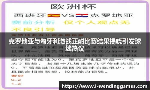 克罗地亚与匈牙利激战正酣比赛结果揭晓引发球迷热议